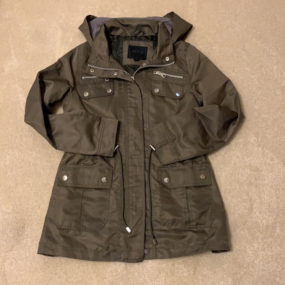 Miss London light weight hooded jacket